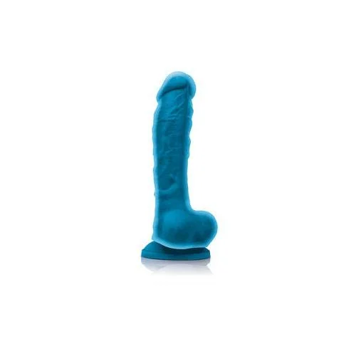 Ns Novelties Colours 8 Inch Dual Density Silicone Dildo (Blue)
